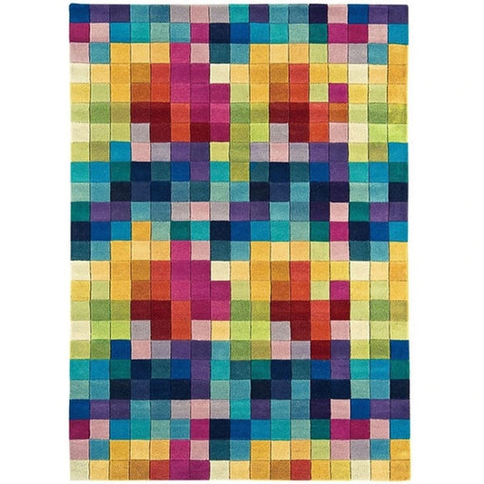 Tapis pure laine à motifs FLASHY BOXES - Novatrend