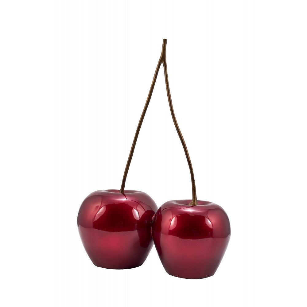 Sculpture statue moderne HAPPY DUO CHERRY - Novatrend