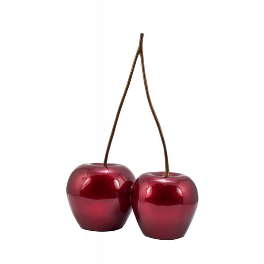 Sculpture statue moderne HAPPY DUO CHERRY - Novatrend