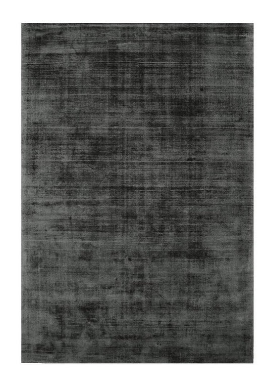 Tapis de salon moderne Uni LAME Noir - Novatrend