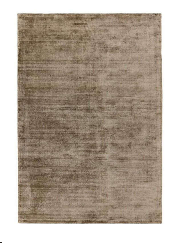Tapis de salon moderne Uni LAME Mocha - Novatrend