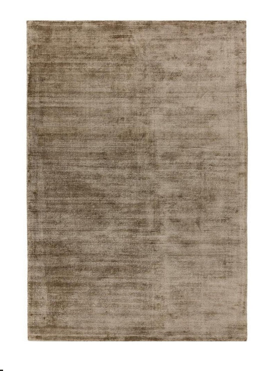 Tapis de salon moderne Uni LAME Mocha - Novatrend
