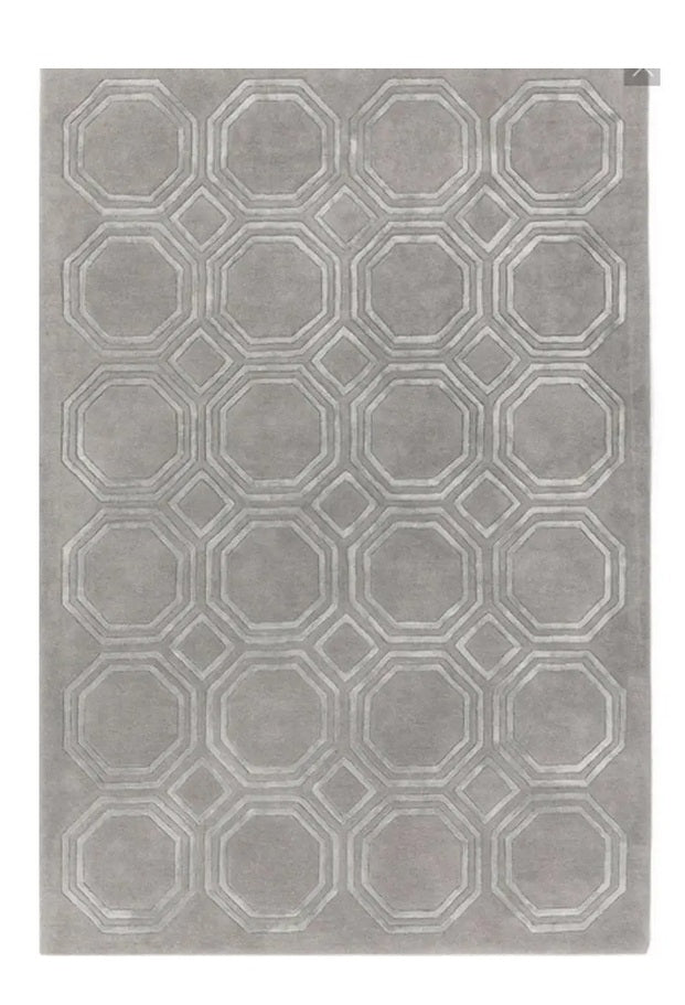 Tapis de salon moderne tissé main en laine NAVEL - Novatrend