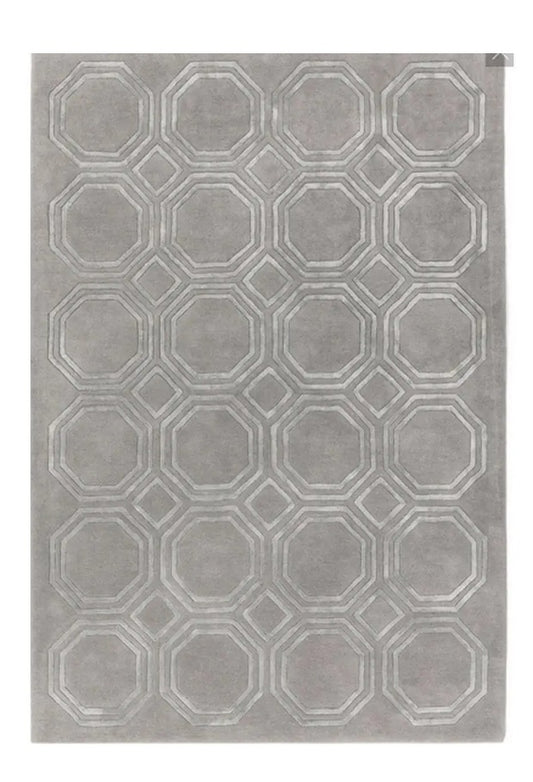 Tapis de salon moderne tissé main en laine NAVEL - Novatrend
