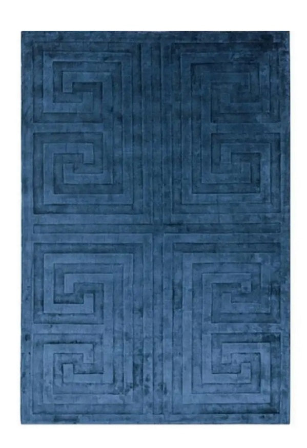 Tapis de salon moderne en viscose tissé main QUINSLEY - Novatrend