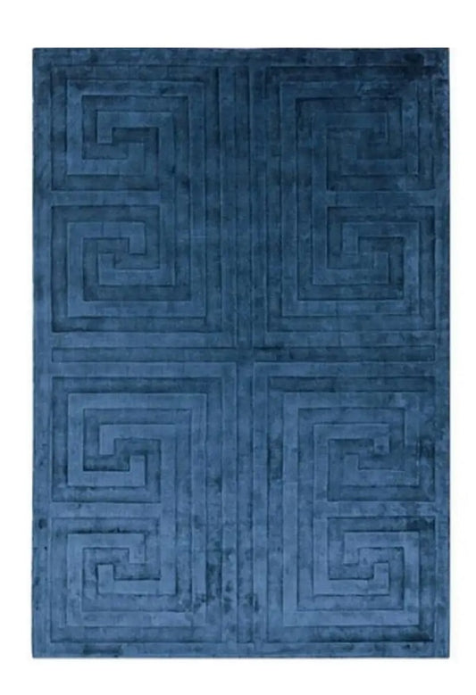 Tapis de salon moderne en viscose tissé main QUINSLEY - Novatrend