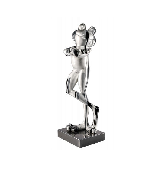Sculpture statue moderne SILVER FROG - Novatrend