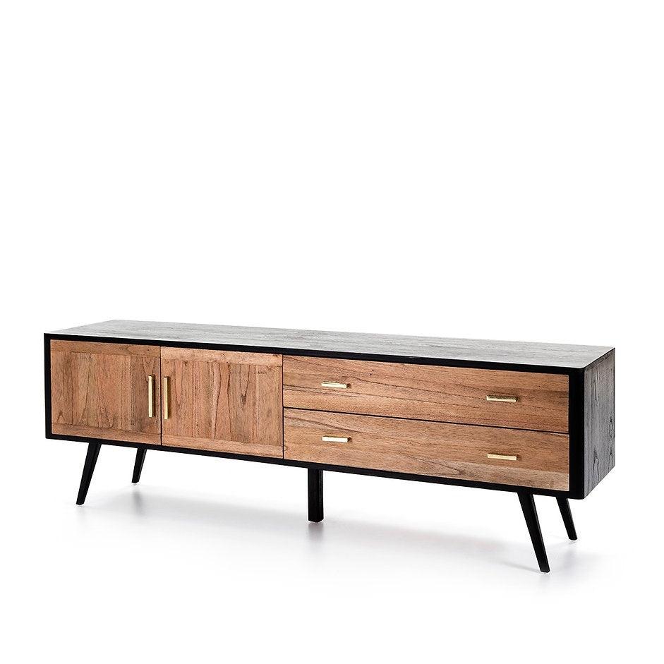 Buffet meuble TV en bois laqué LINEA - Novatrend