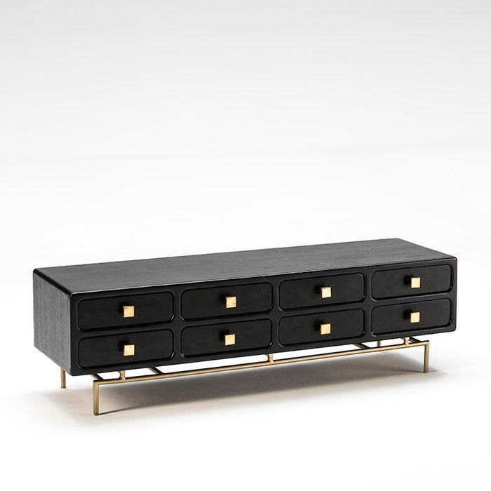Aparador soporte TV de madera lacada LINEA
