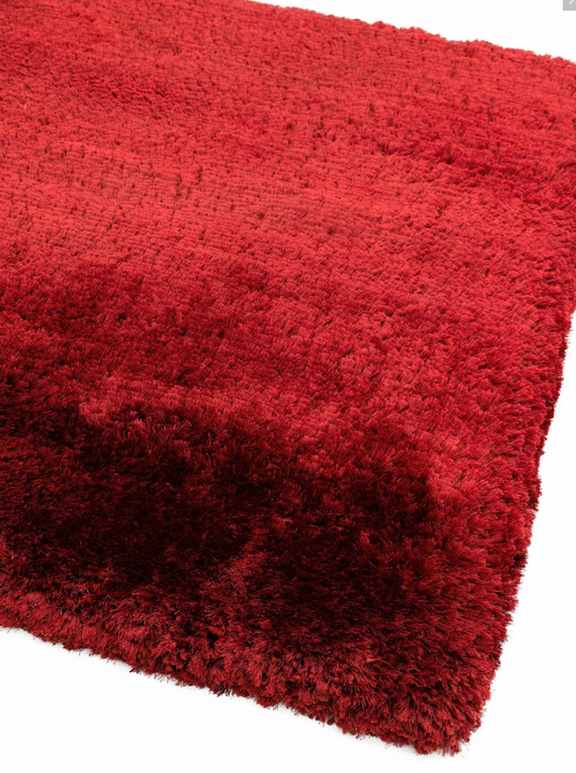 Tapis salon confort shaggy SPLASH Rouge - Novatrend