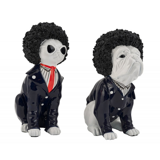Sculpture statue moderne Jacksons - set de 2 - Novatrend