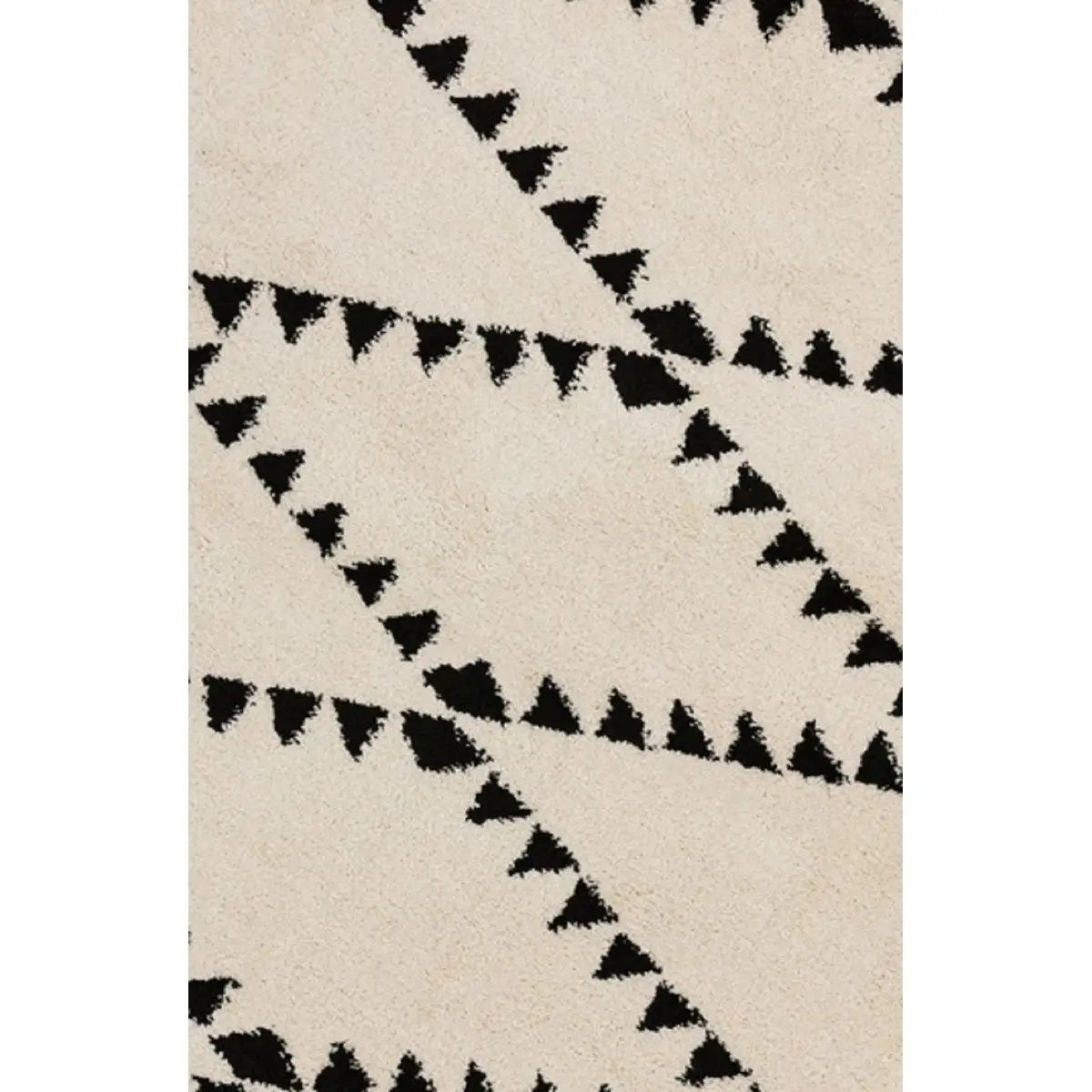 Tapis style berbère à franges effet laine DIKO - Novatrend