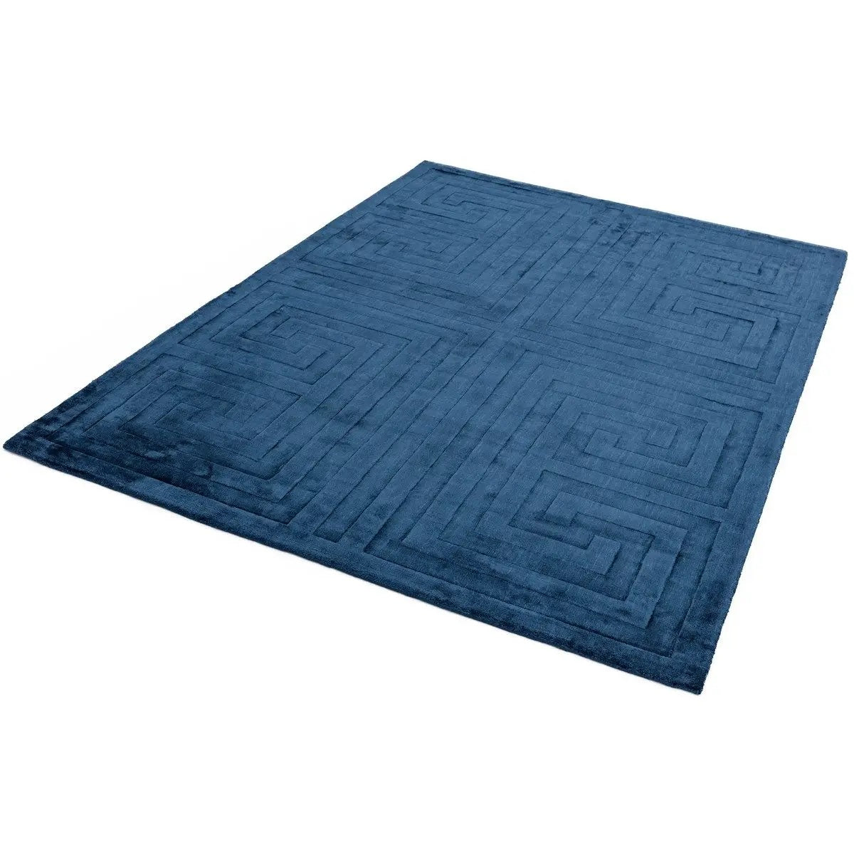 Tapis de salon moderne en viscose tissé main QUINSLEY - Novatrend