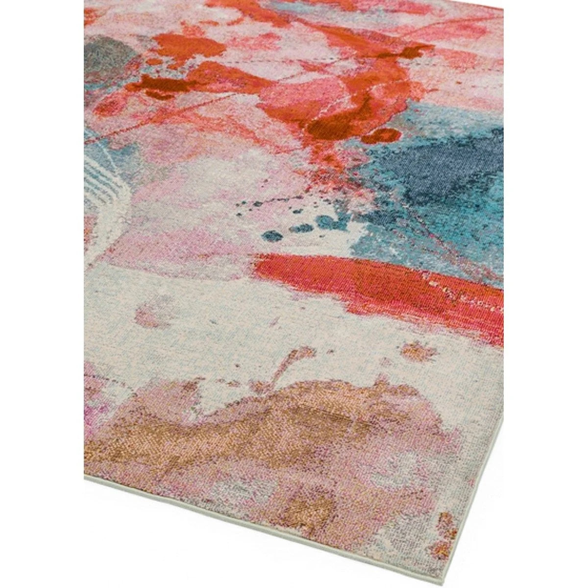 Tapis de salon moderne tissé plat EMILIO SUNDOWN