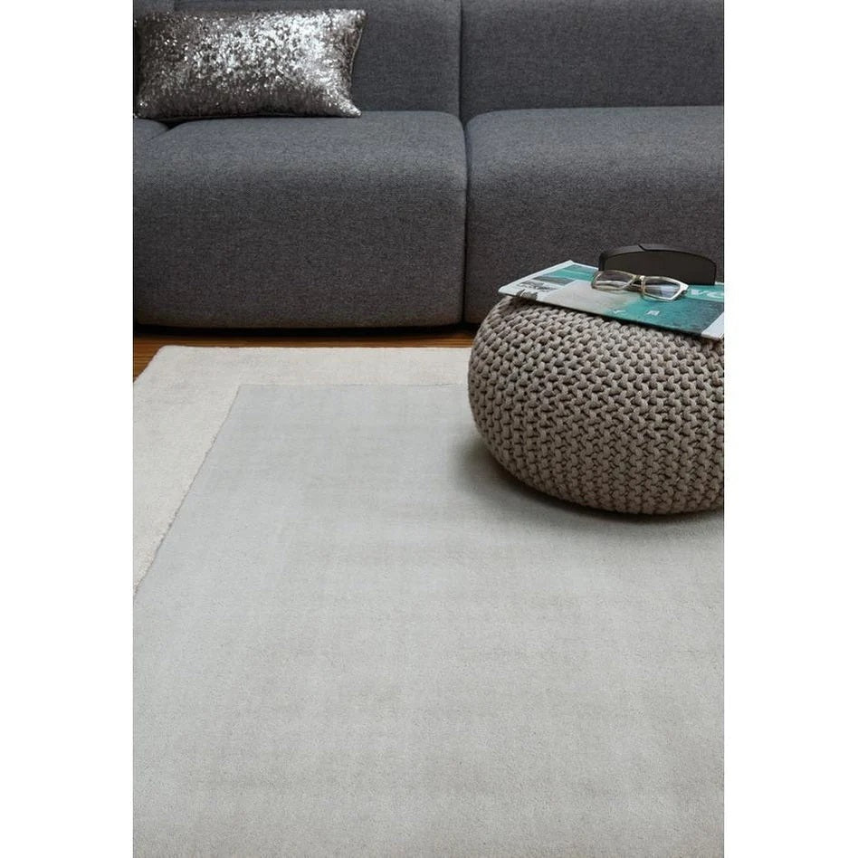 Tapis Laine fait main TOSCA Argent - Novatrend