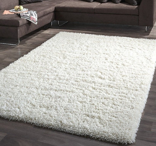 Tapis de salon shaggy FLOOD Blanc - Novatrend