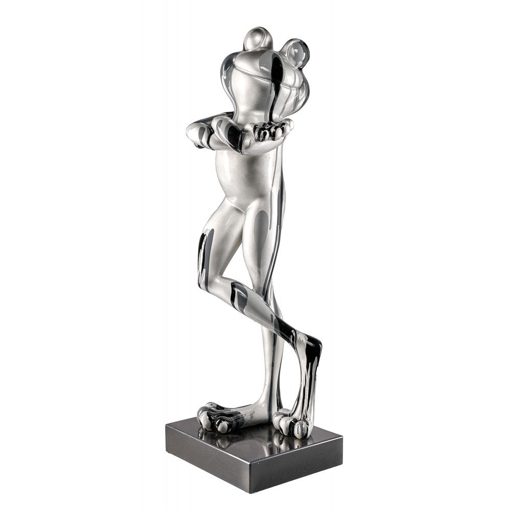 Sculpture statue moderne SILVER FROG - Novatrend