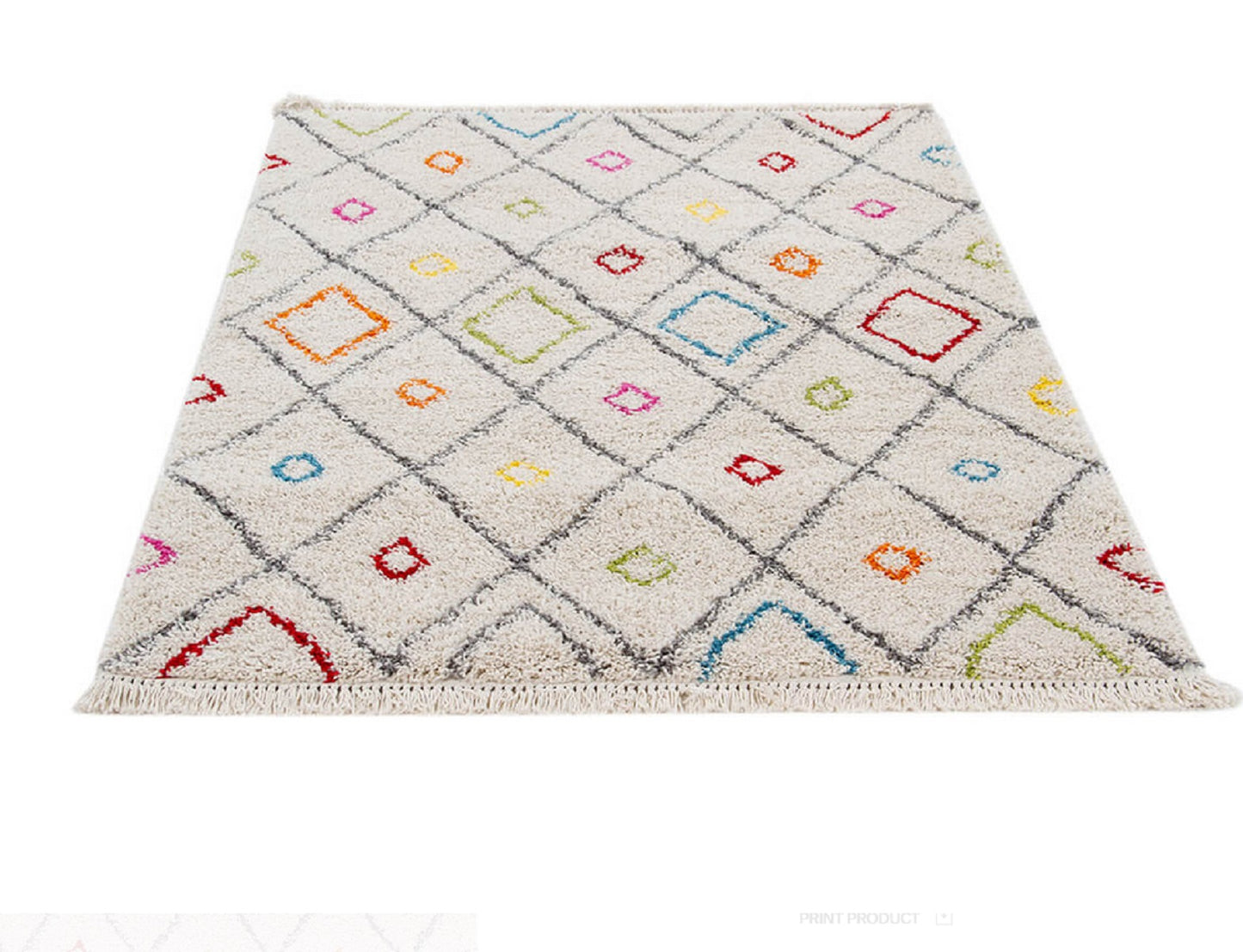 Tapis shaggy style berbère TRIBAL - Novatrend