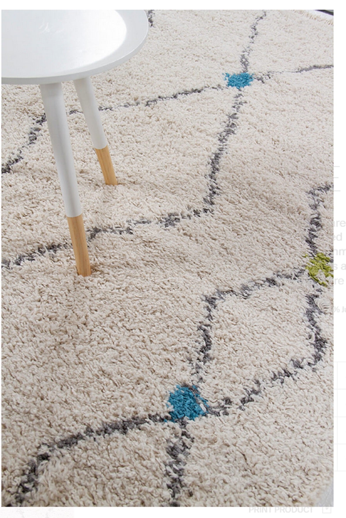 Tapis shaggy style berbère PASHTUN - Novatrend