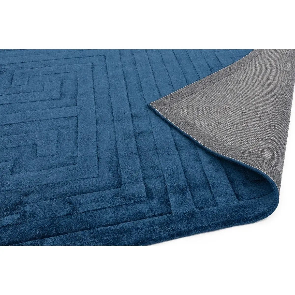 Tapis de salon moderne en viscose tissé main QUINSLEY - Novatrend