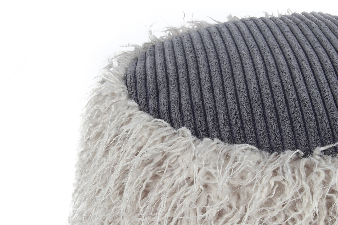 Pouf style fourrure ROMEO - Novatrend