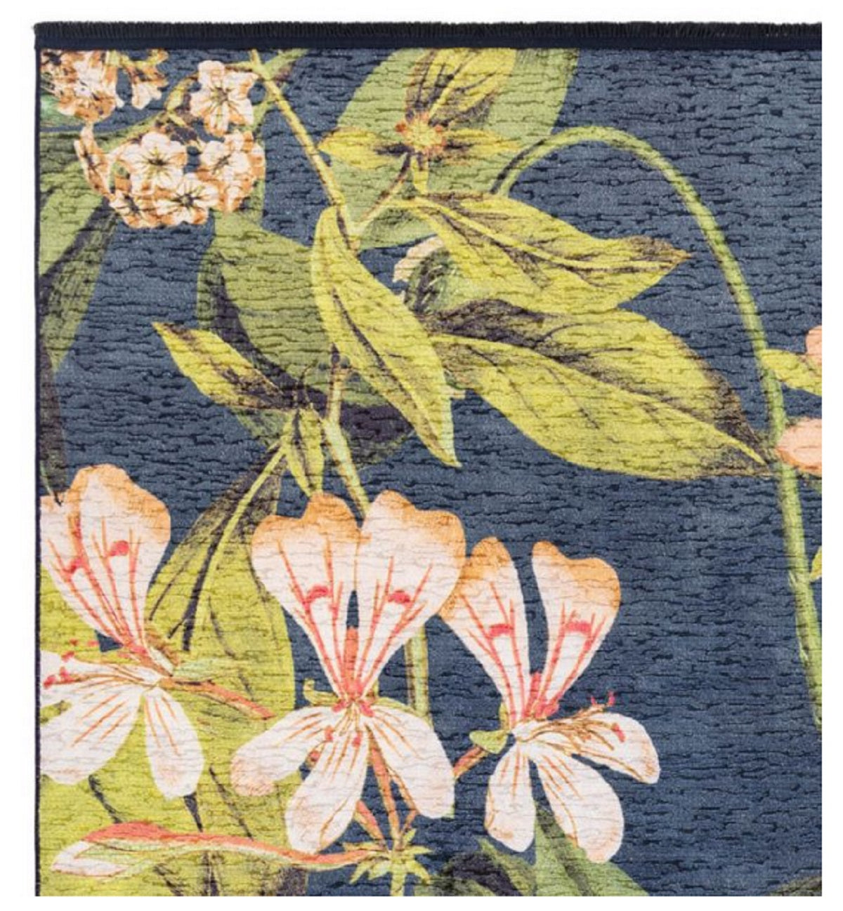 Tapis de salon moderne et floral KAKI