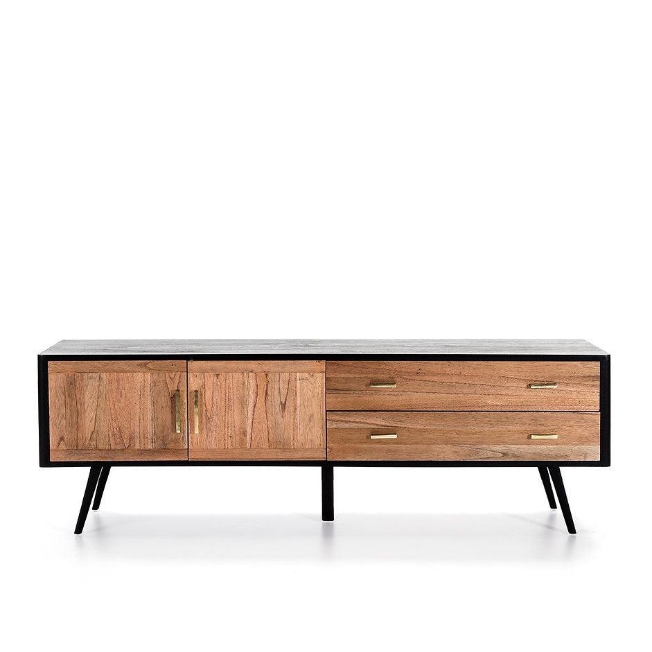 Buffet meuble TV en bois laqué LINEA - Novatrend