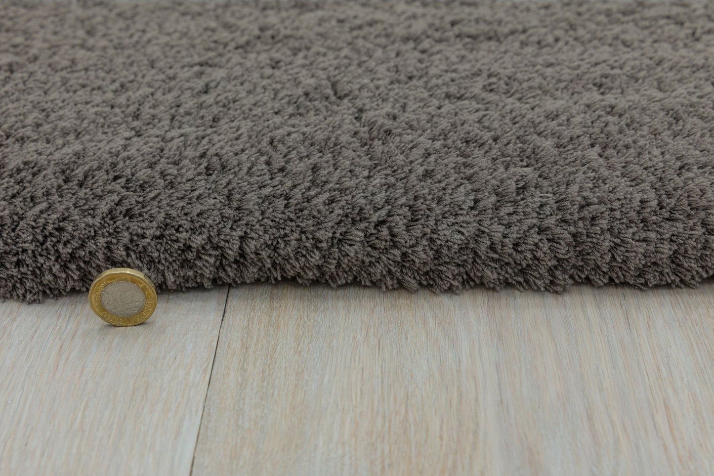 Tapis de salon shaggy moderne TITO Marron - Novatrend
