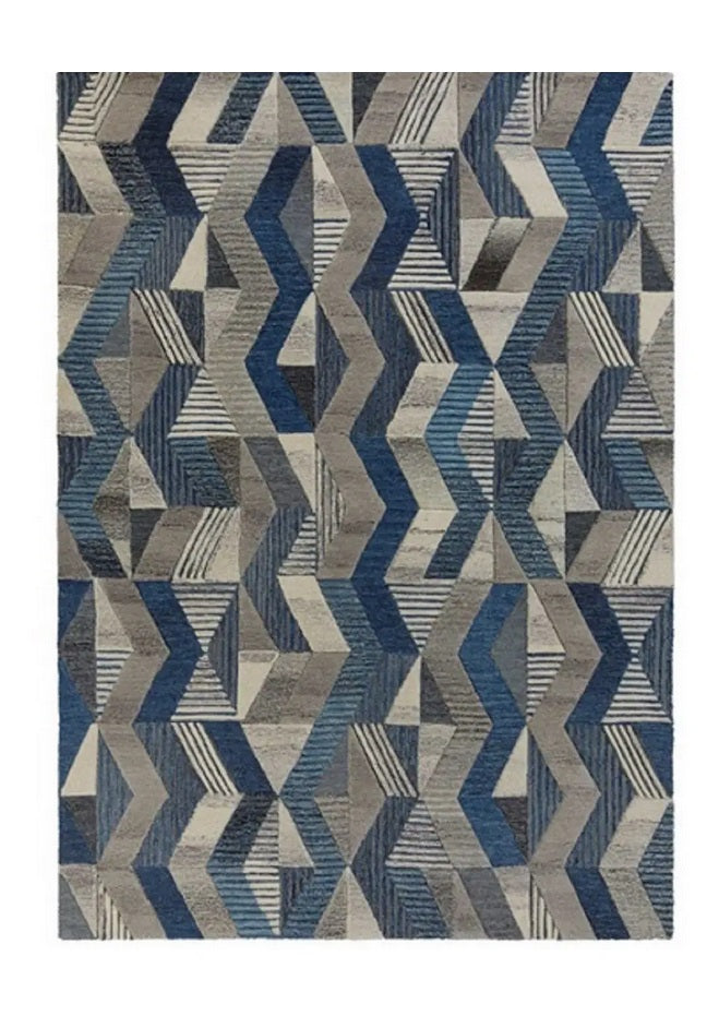 Tapis de salon pure laine tufté main RESHA - Novatrend