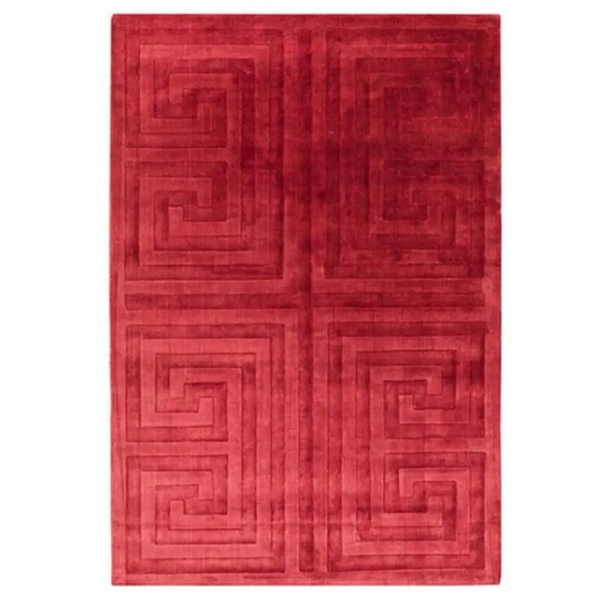 Tapis de salon moderne en viscose tissé main QUINSLEY - Novatrend