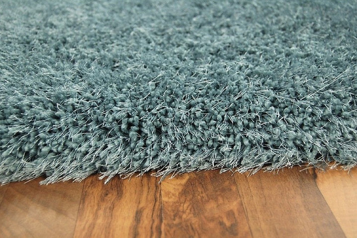 Tapis de salon shaggy FLOOD Bleu - Novatrend