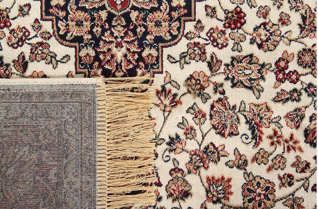 Tapis de salon style oriental en viscose FARSH MEDALLION - Novatrend