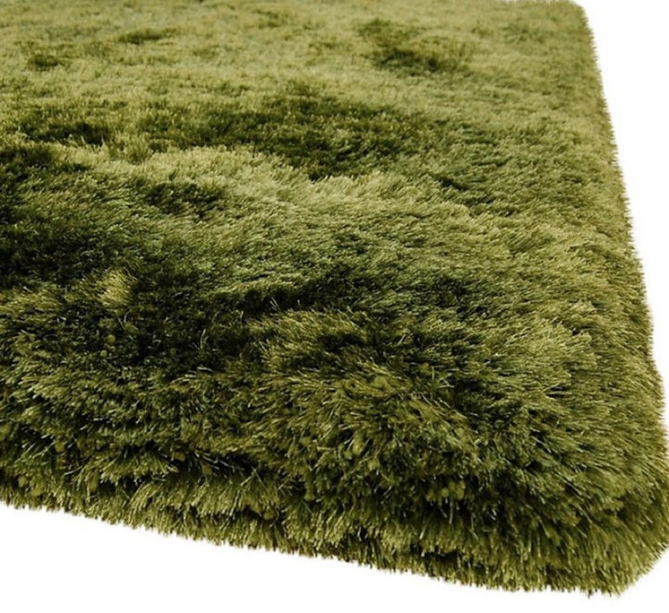 Tapis salon confort shaggy SPLASH Vert - Novatrend