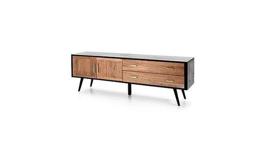 Buffet meuble TV en bois laqué LINEA - Novatrend 