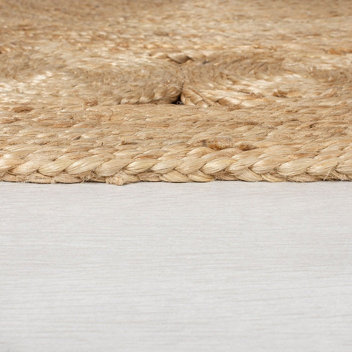 Tapis moderne rond en jute RAYA - Novatrend