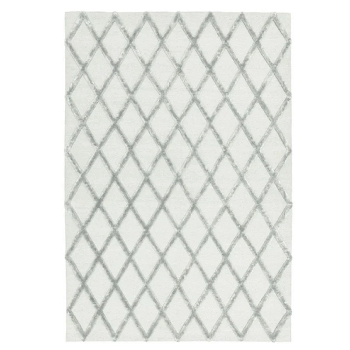 Tapis de salon tufté main laine et viscose KENNET