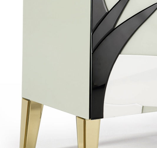 Aparador soporte TV de madera lacada LINEA