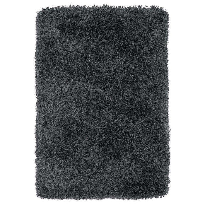 Tapis de salon shaggy FLOOD Noir - Novatrend