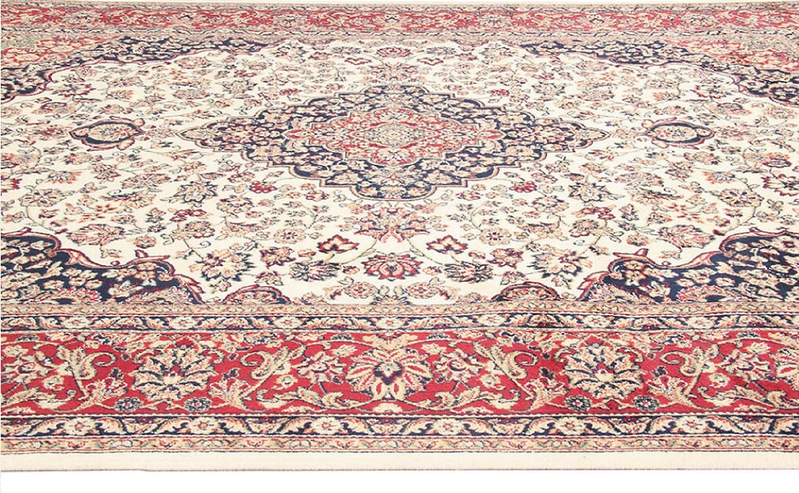 Tapis de salon style oriental en viscose FARSH MEDALLION - Novatrend