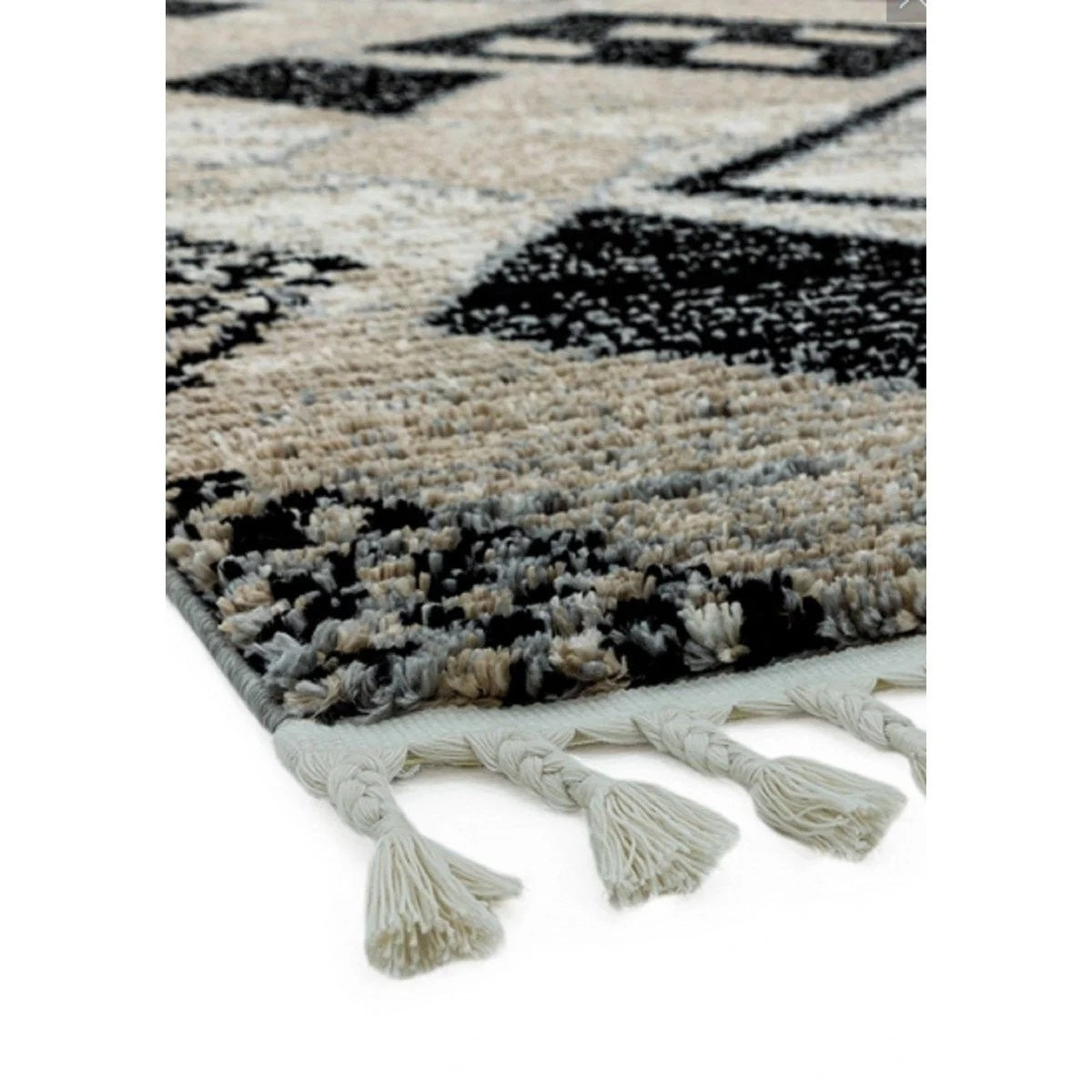 Tapis de salon à franges style berbère LAYLA