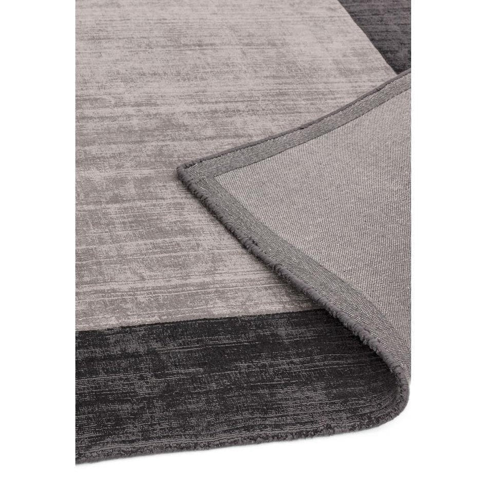 Tapis fait main uni à bordures LAME - Novatrend