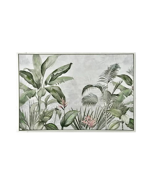 Impression sur toile cadre argent JUNGLE - Novatrend