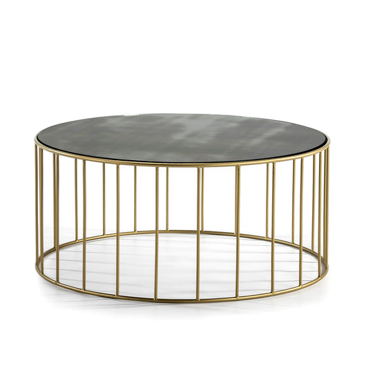 Table basse design miroir vieilli MEHIRA