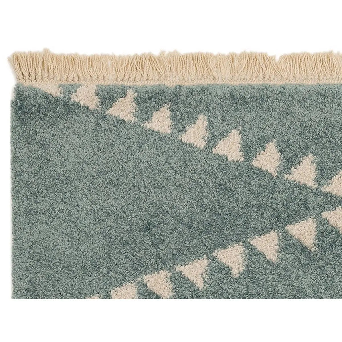 Tapis style berbère à franges effet laine DIKO - Novatrend