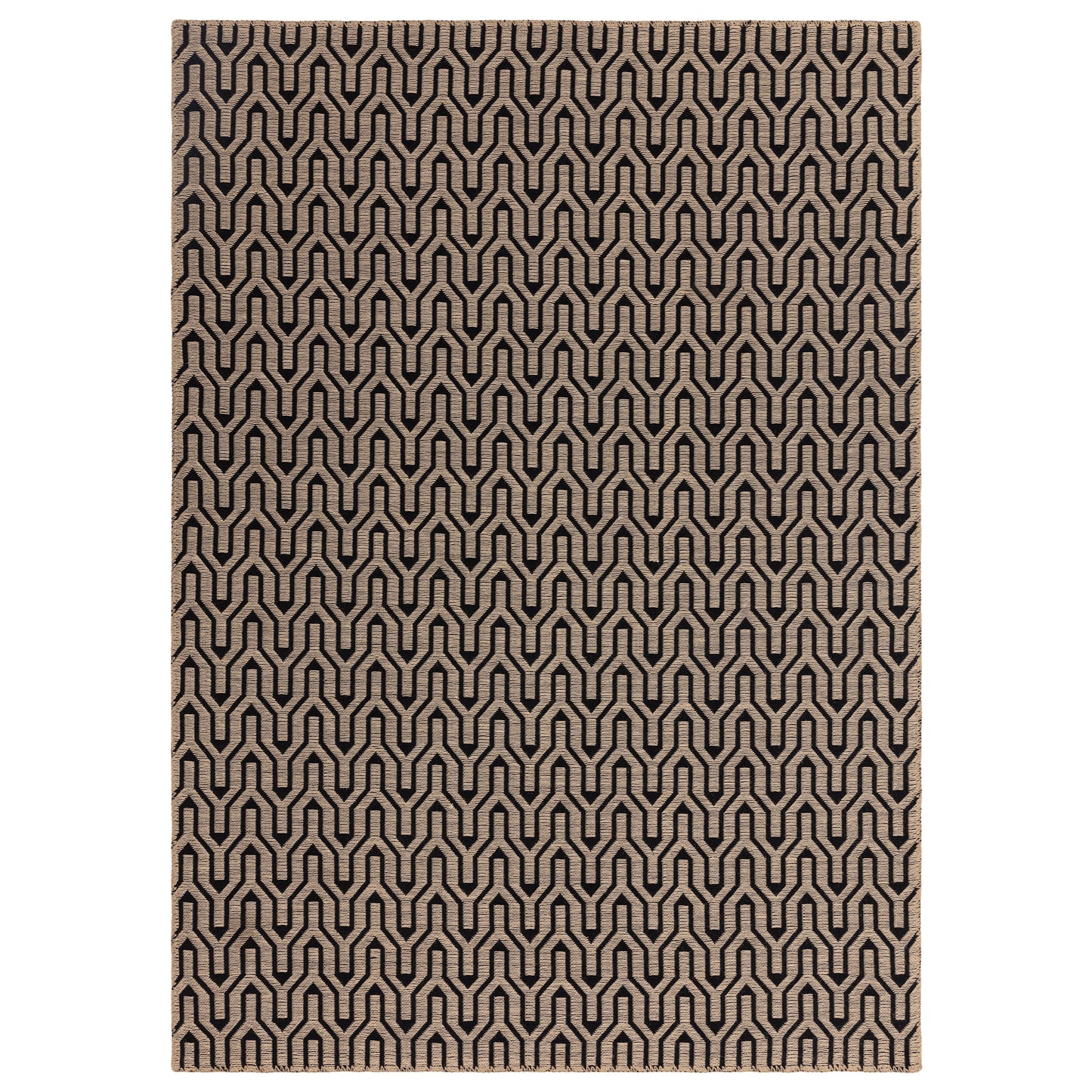 Tapis moderne en jute et coton LATTICE