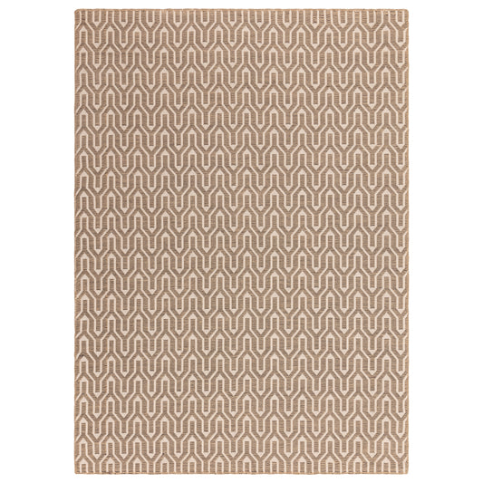 Tapis moderne en jute et coton LATTICE