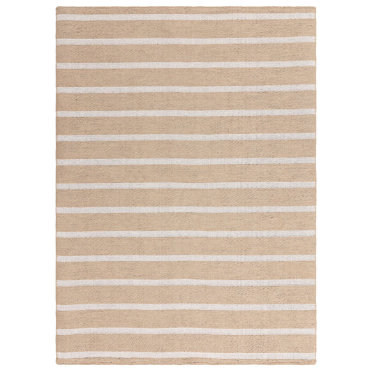 Tapis moderne en jute et coton STRIPPY