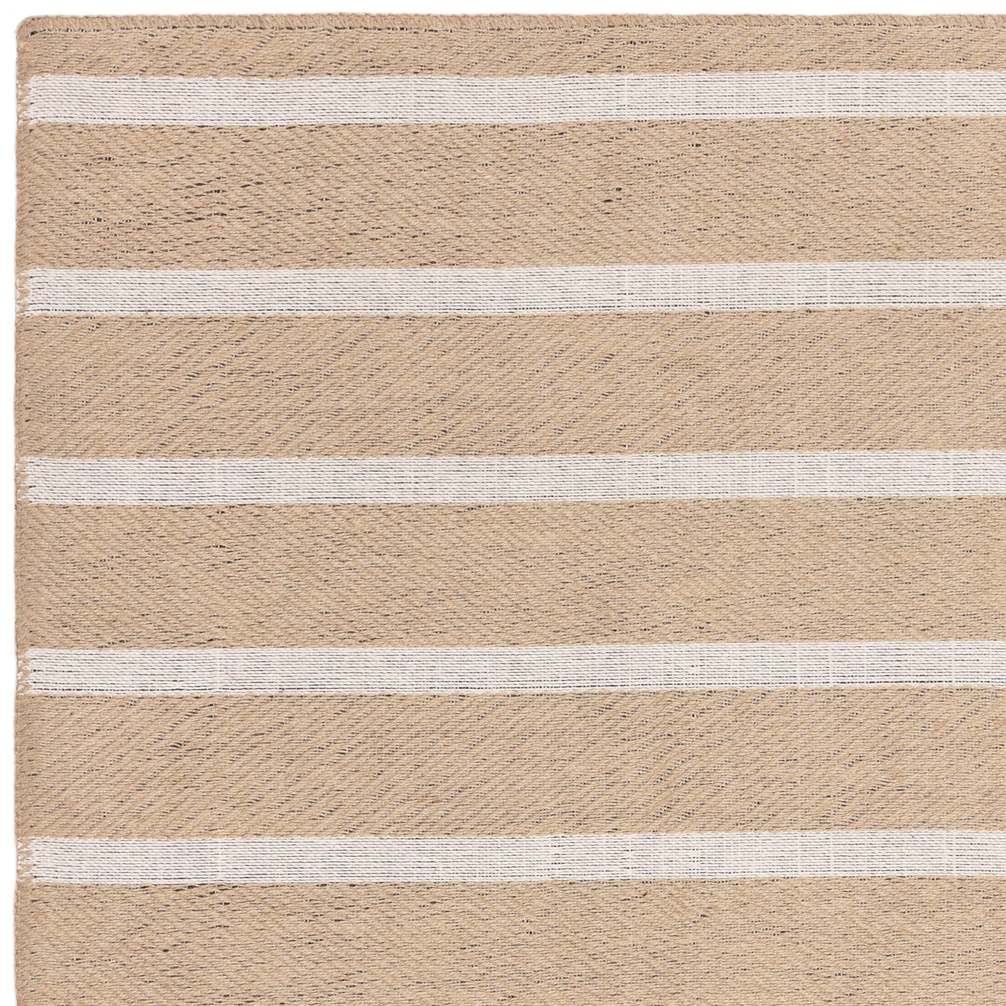 Tapis moderne en jute et coton STRIPPY