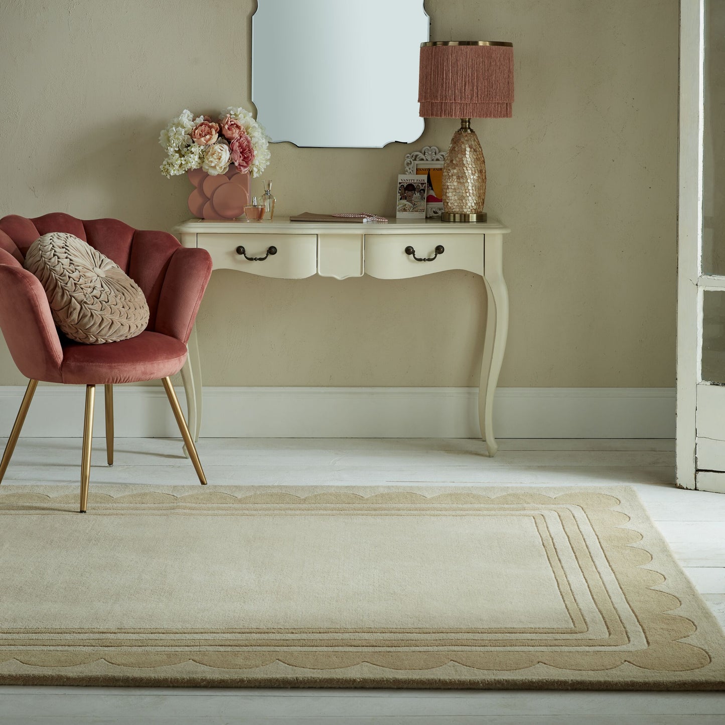 Tapis de salon pure laine CLARK