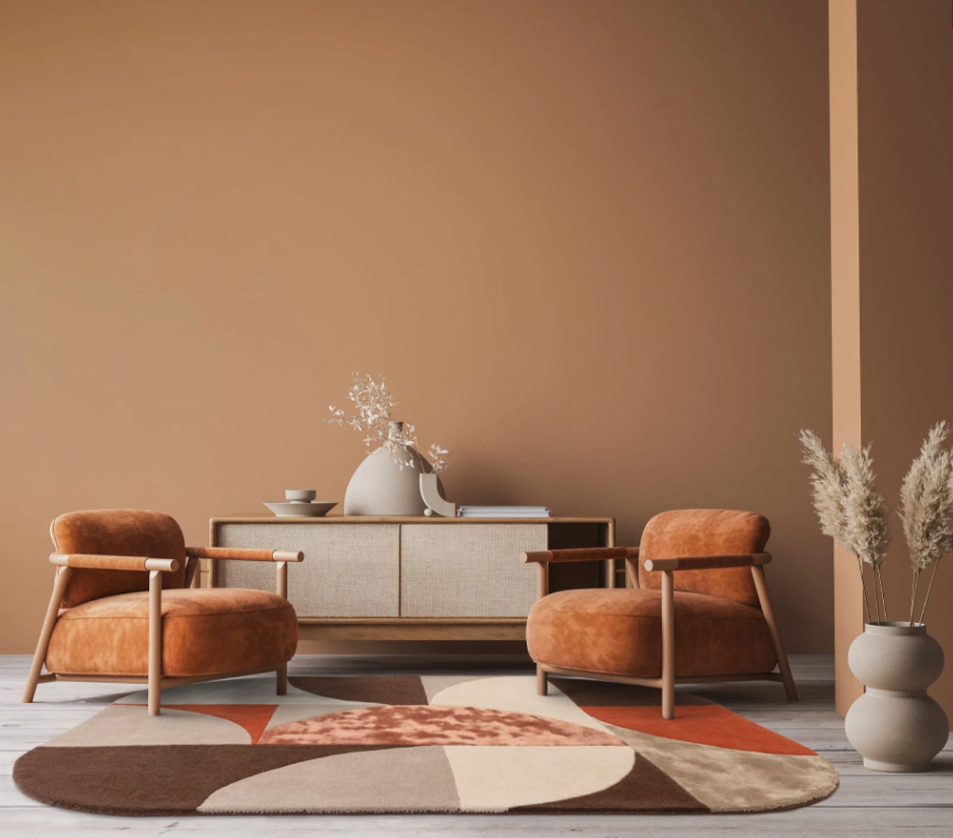 Tapis de salon moderne en laine LAVO